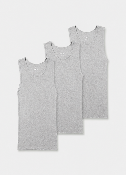 Premium Ultra-Soft Cotton Fitted Tank 6 Pack