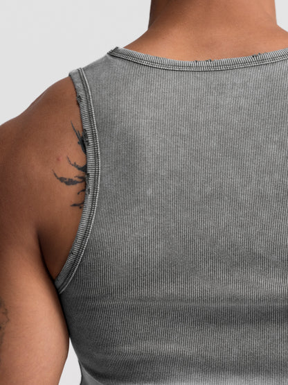 Premium Ultra-Soft Cotton Distressed Fitted Tank 6 Pack