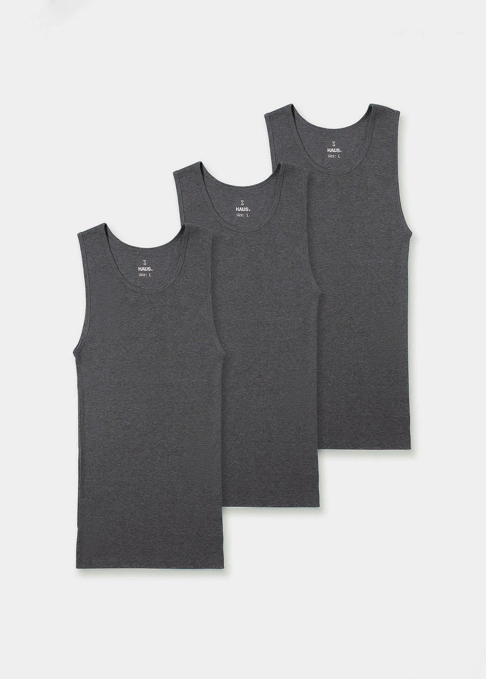 Premium Ultra-Soft Cotton Fitted Tank 3 Pack