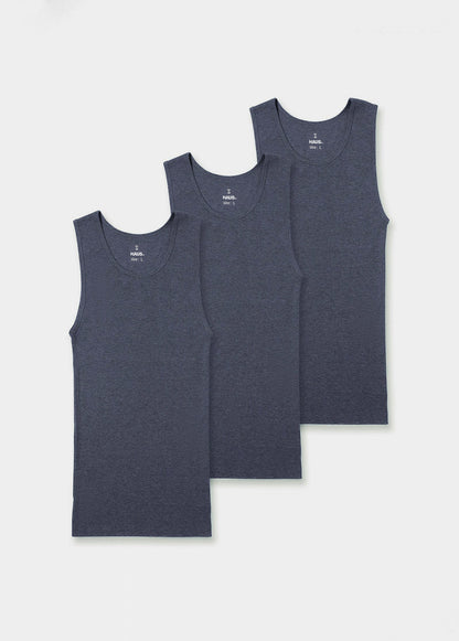 Premium Ultra-Soft Cotton Fitted Tank 3 Pack